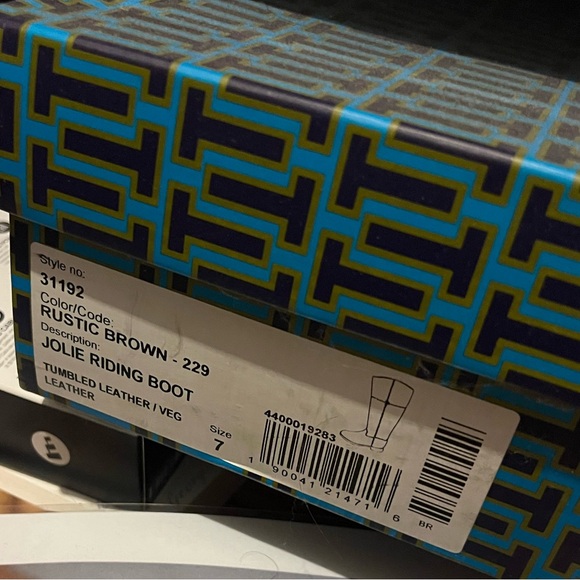 Tory Burch Jolie Leather Riding Boots in Rustic Brown - Size 7 - Picture 6 of 6